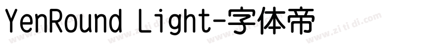 YenRound Light字体转换